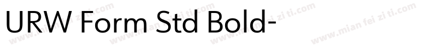 URW Form Std Bold字体转换